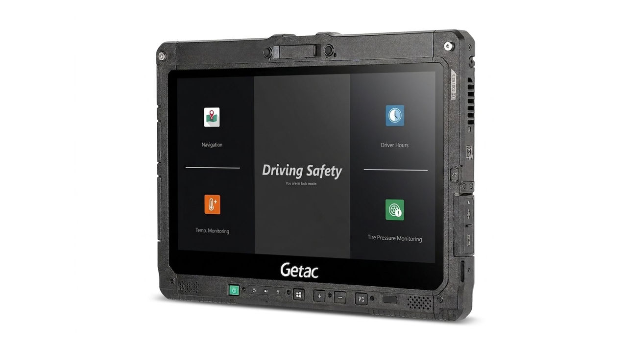 Getac K120 with Getac's Driving Safety software