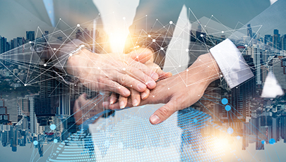 Double,Exposure,Business,People,Of,Marketing,Team,With,A,Partnership