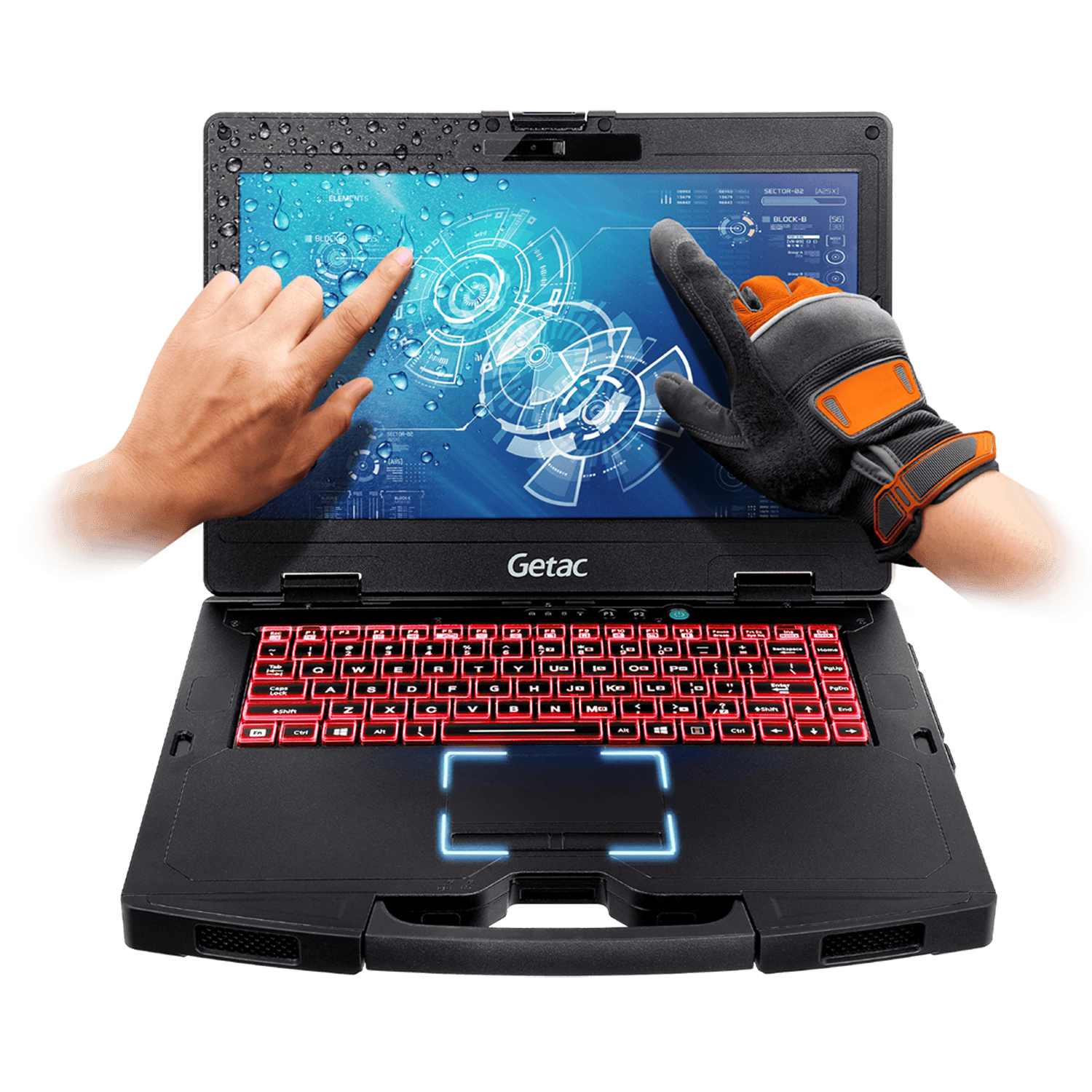 Semi rugged laptop with long battery life suitable for construction