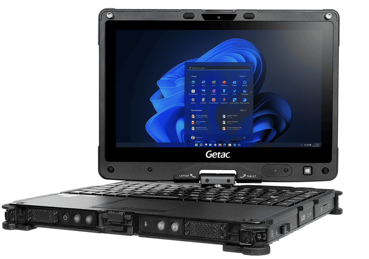 convertible laptop for construction use