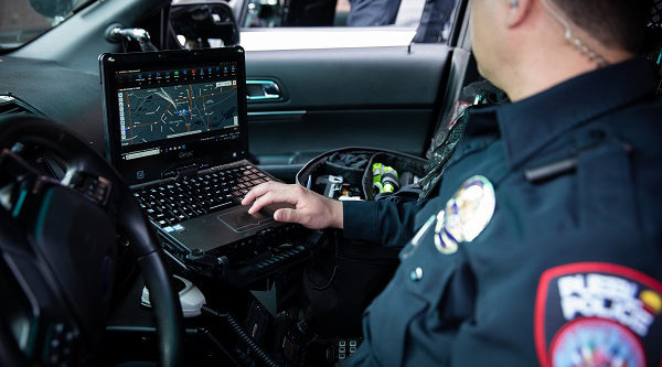 police car computers short