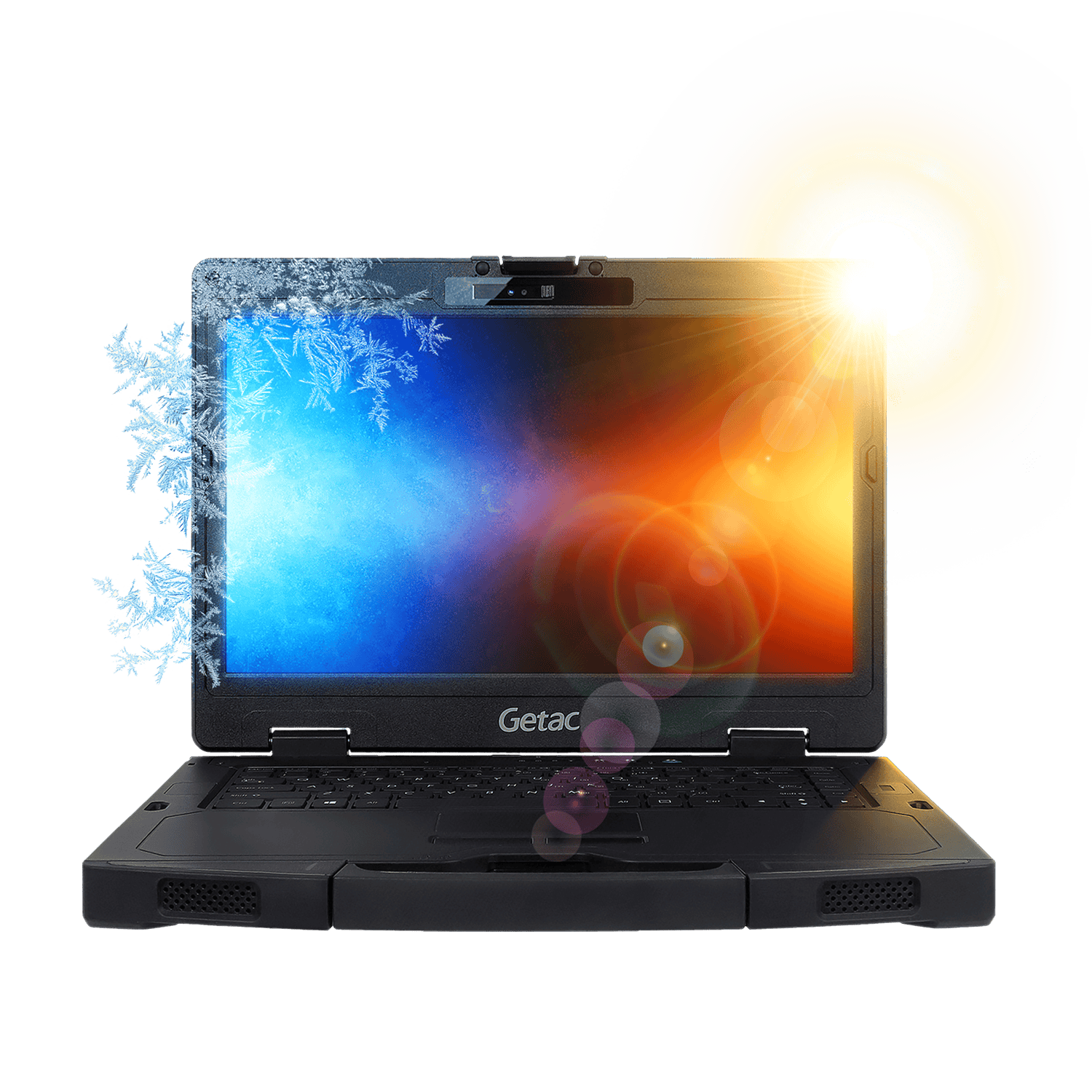 powerful laptop with bright touch screen for construction use