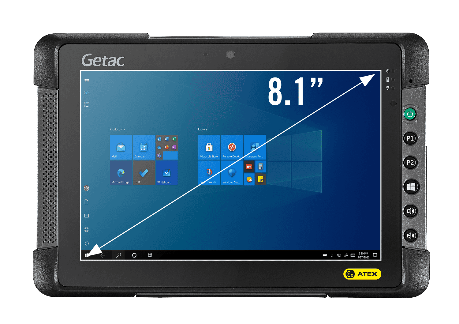 suitable ATEX zone equipment tablet
