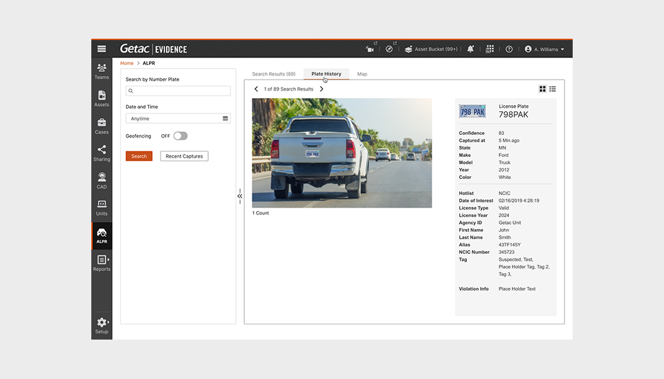 Integrated License Plate Recognition (LPR)