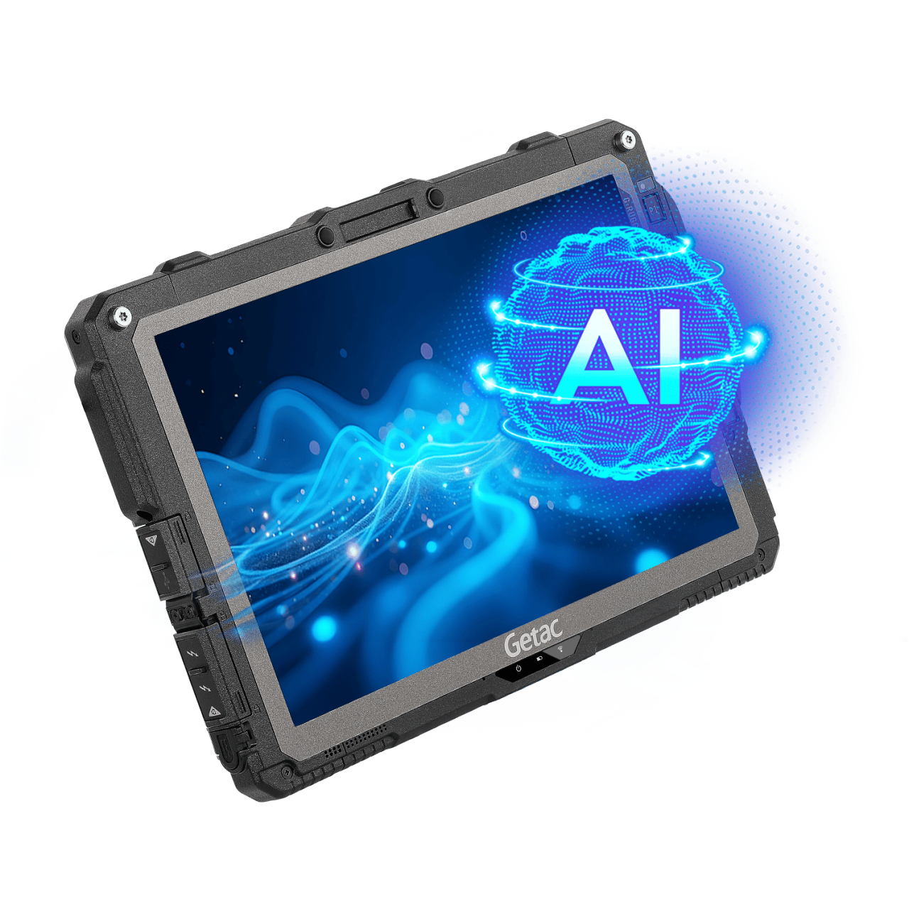 Getac UX10 fully rugged Windows tablet for in-cab ELD, DVIR, and TMS applications
