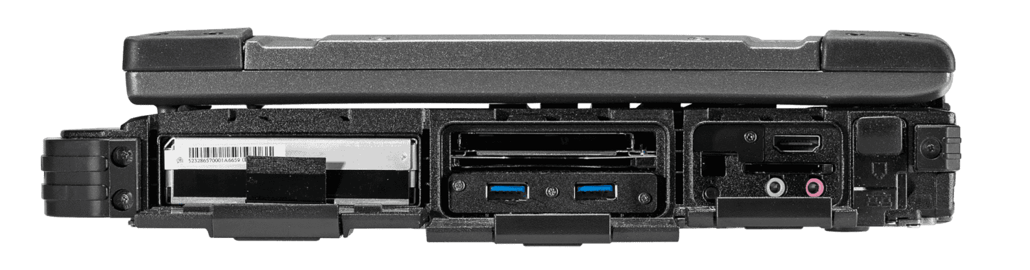 right side view of B300 ports
