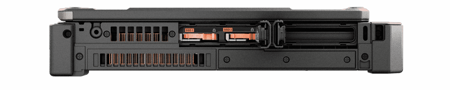 left side view of B360 Pro graphics controller port
