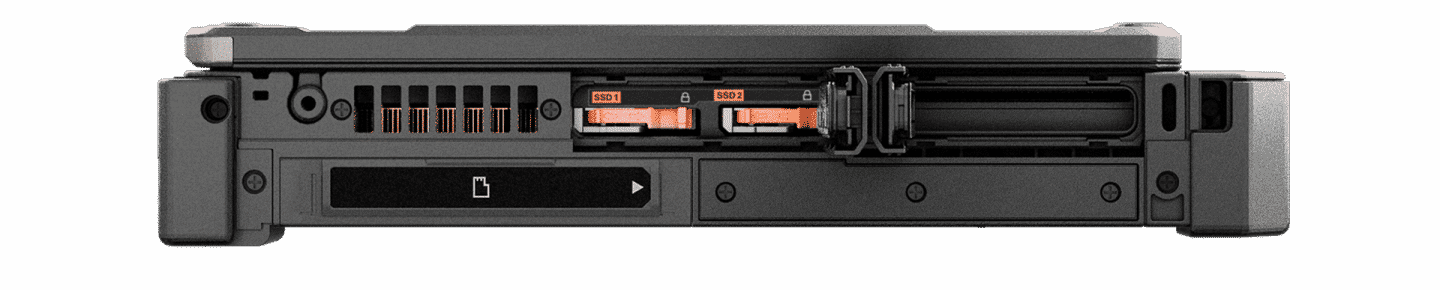 left side view of B360 Pro express card port