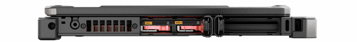 left side view of B360 ports