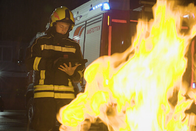 Feuerwehr nutzt robustes Tablet