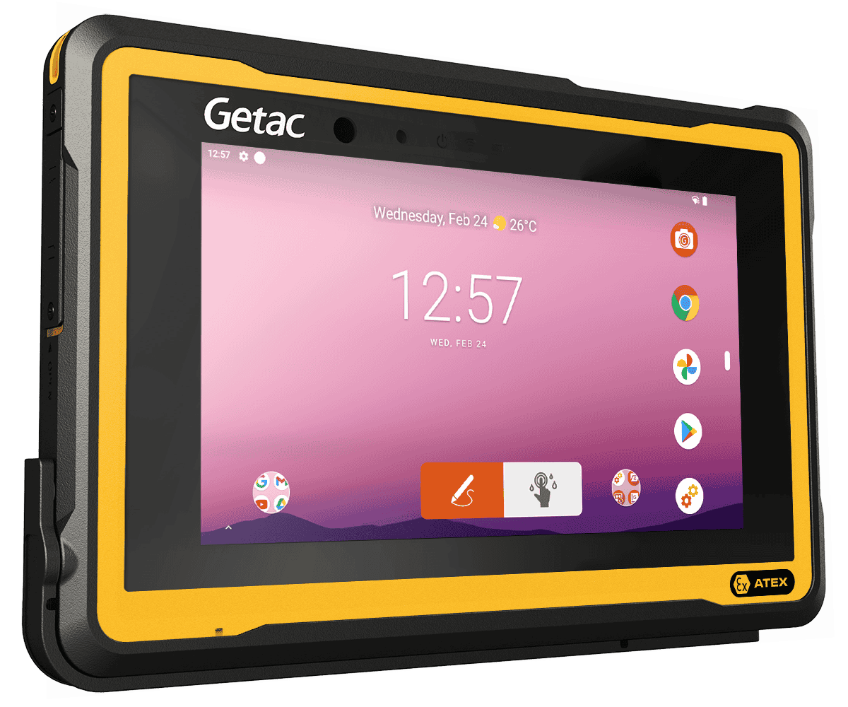 Getac  Tabletas con certificación Atex para zonas peligrosas