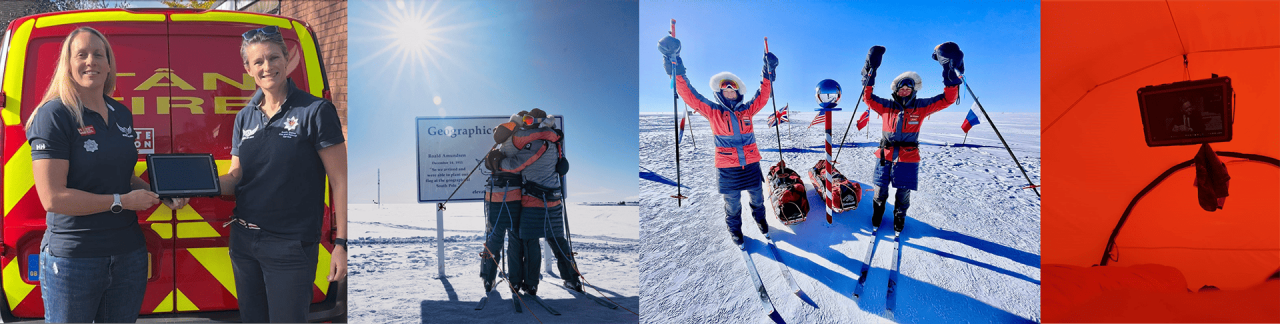 FIRE ANGELS SKI FROM WEST ANTARCTICA TO SOUTH POLE IN WORLD-FIRST